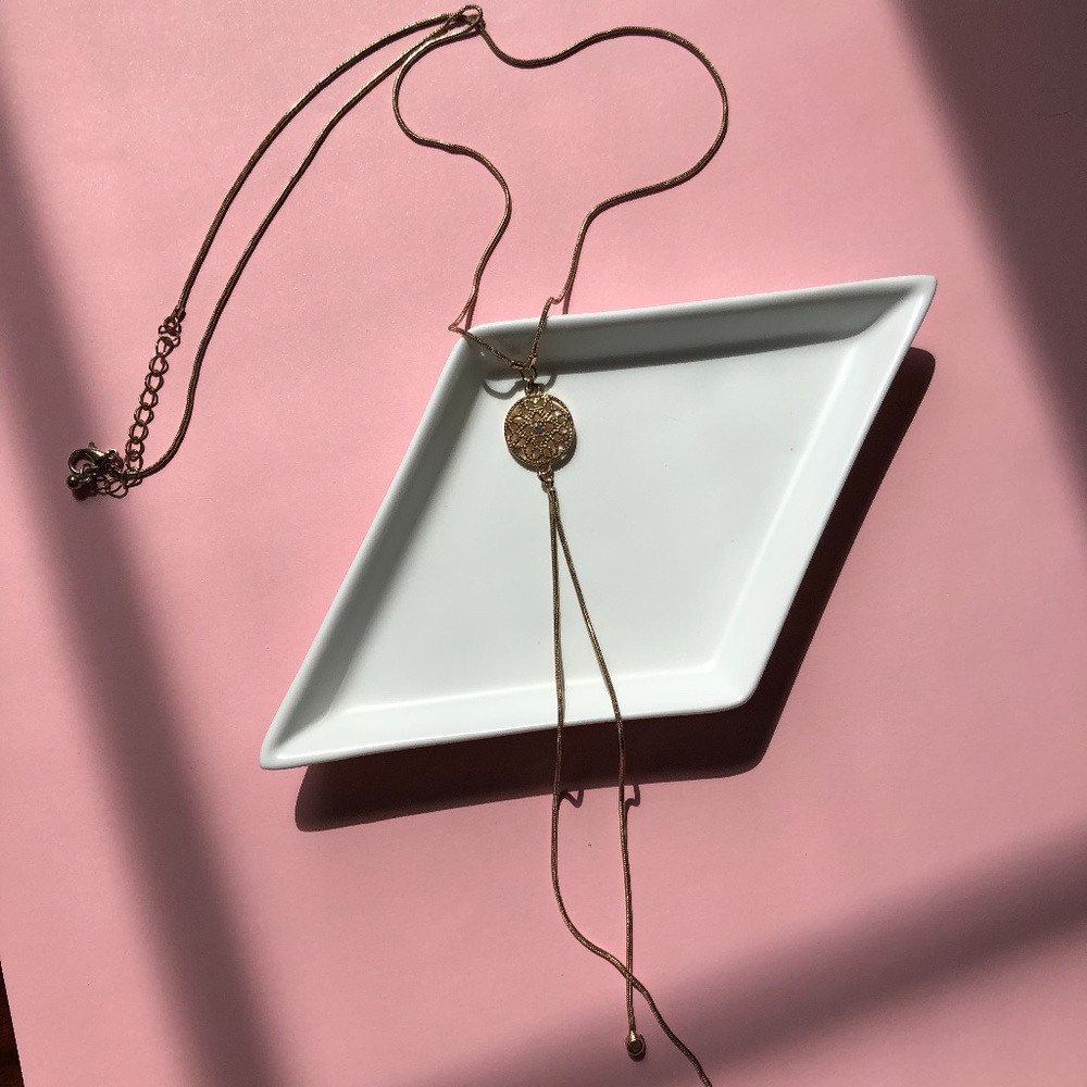 Pendant Lariat Necklace